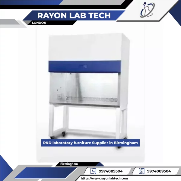 R&D Laboratory Furniture Setup Showing Benches And Storage Units