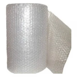 Roll Of Air Bubble Packaging Material Showing Bubbles For Cushioning