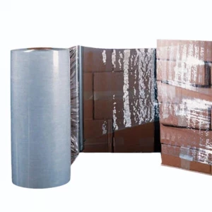 Waterproof Stretch Wrap Film Roll Tightly Wound Showing Smooth Surface