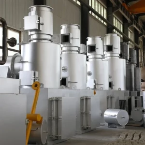 Industrial Liquid Waste Incinerator System Installed In An Industrial Plant