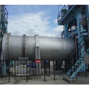 Rotary Kiln Incinerator Operating At An Industrial Facility