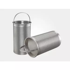 Metal Basket Type Strainer Showing Mesh Filter Element