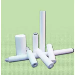 Industrial Filter Cartridges Lined Up For Inspection At Manufacturing Unit