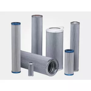 Hydraulic Filter Element Showing Metal Casing And Filtering Media