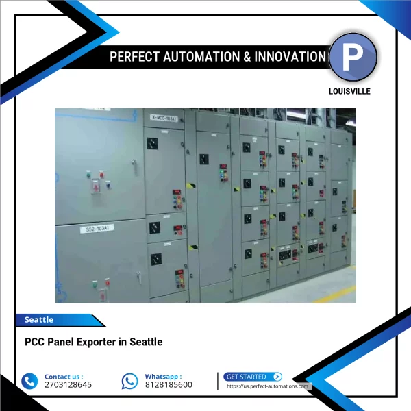 Photo Showing A PCC Panel Electrical Control System Installed In An Industrial Environment