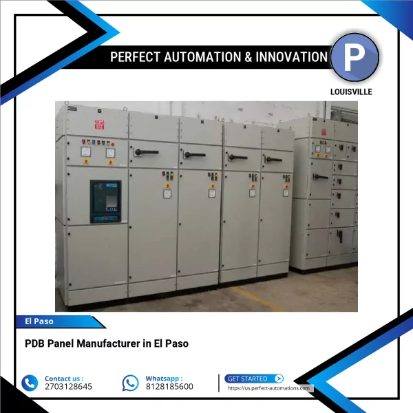 PDB Electrical Distribution Panel Installed In An Industrial Setting