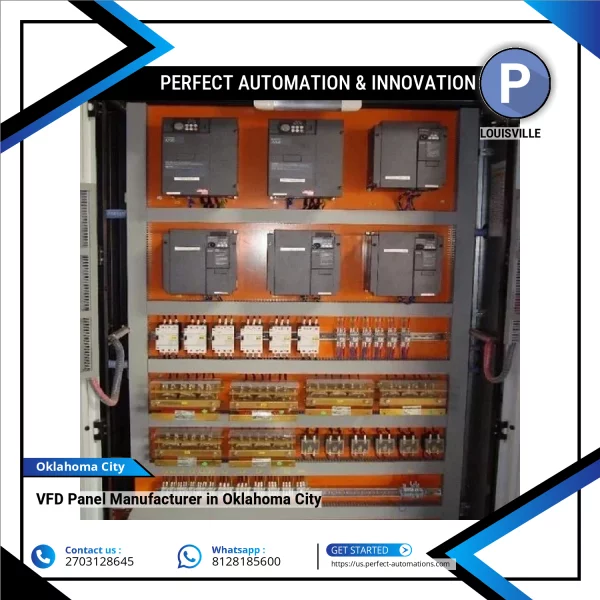 Variable Frequency Drive Control Panel Installed In Industrial Setting