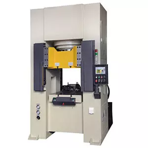Industrial Ceramic Molding Hydraulic Press Machine Showing Control Panel And Pressing Area