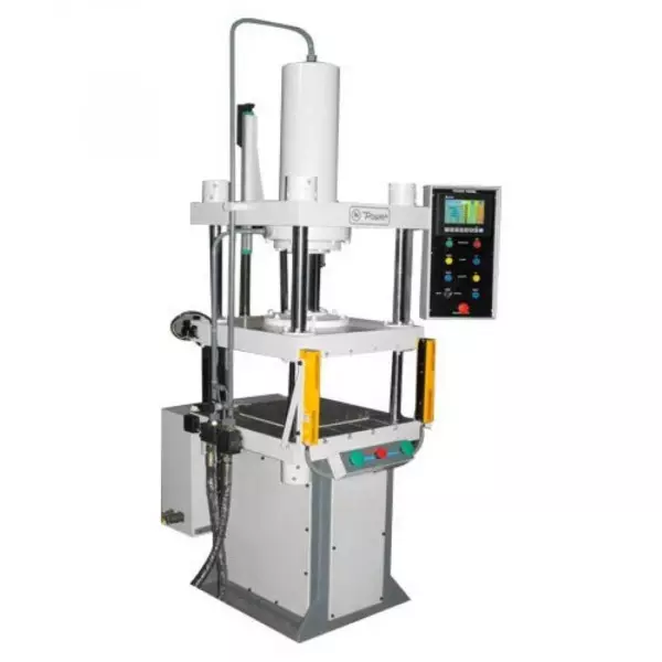 Teflon Molding Press Machine Operating In An Industrial Setting