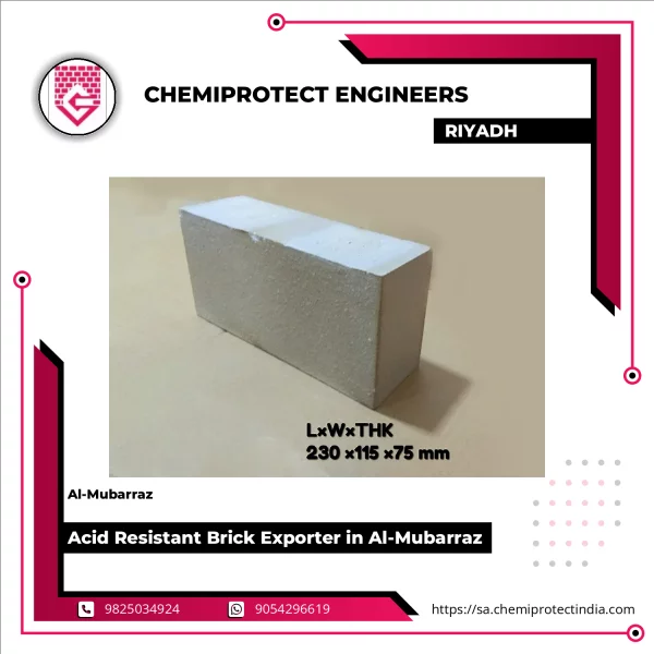 Stacked Acid Resistant Bricks Ready For Shipment