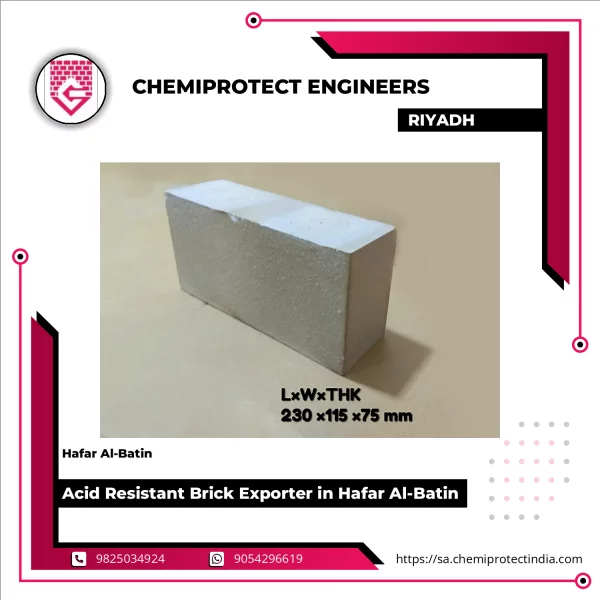 Stack Of Acid Resistant Bricks Ready For Export In Industrial Warehouse