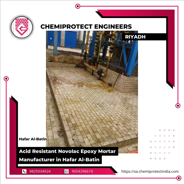 Acid Resistant Novolac Epoxy Mortar Application On Industrial Floor