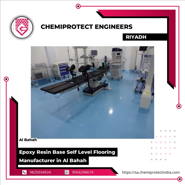 Smooth Glossy Epoxy Resin Base Self Level Flooring In An Industrial Setting