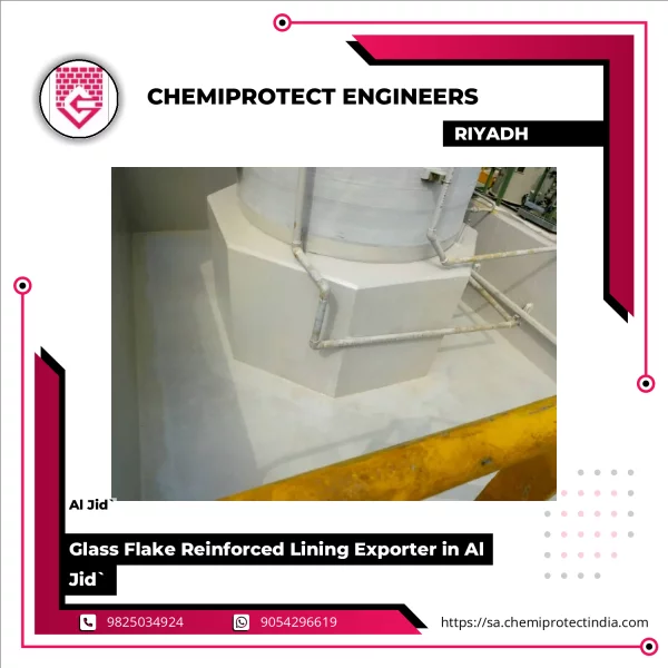 Glass Flake Reinforced Lining Applied On Industrial Tank Surface