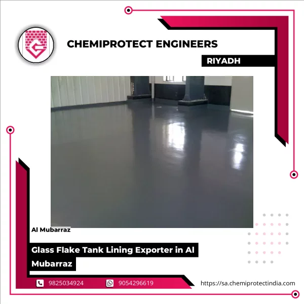 Glass Flake Reinforced Protective Tank Lining Applied Inside An Industrial Storage Tank