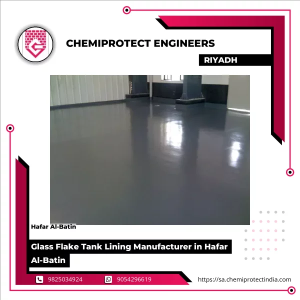 Glass Flake Reinforced Lining Applied Inside Industrial Storage Tank