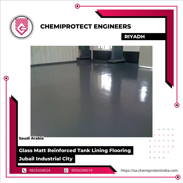 Glass Matt Reinforced Tank Lining Flooring Jubail Industrial City
