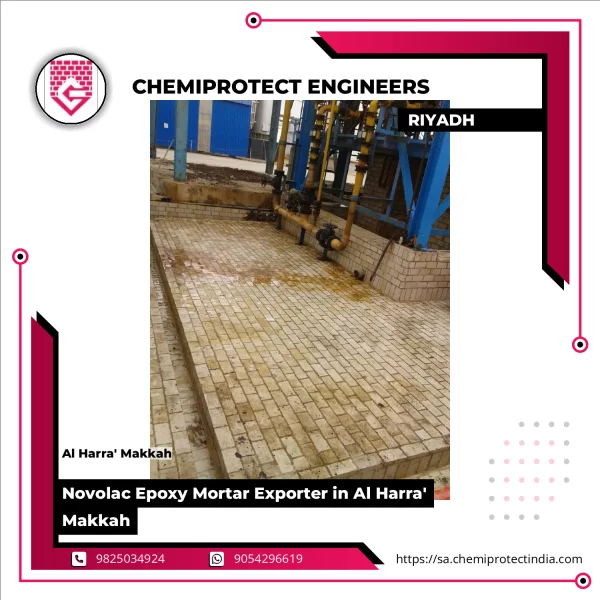 Novolac Epoxy Mortar Applied On Industrial Floor Surface