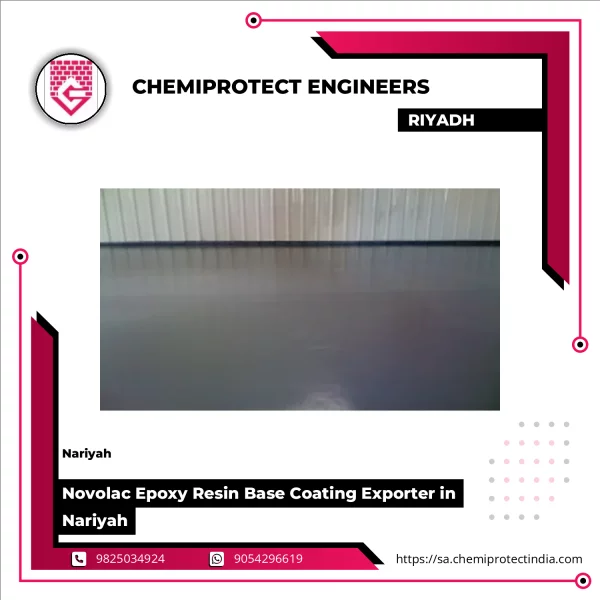 Novolac Epoxy Resin Base Coating Applied On An Industrial Floor Showing Smooth Finish
