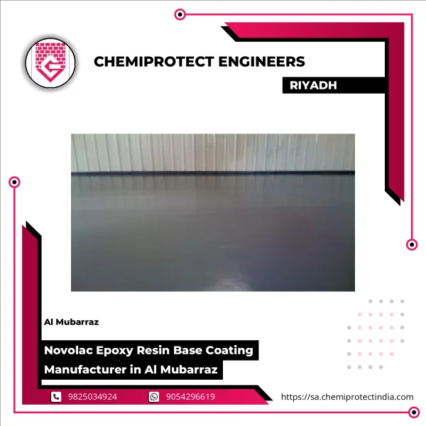 Novolac Epoxy Resin Base Coating Applied On Industrial Steel Surface