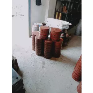 Industrial Caster Wheel Made Of Mild Steel With Rubber Tread Suitable For Heavy Load Bearing