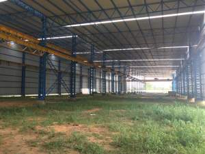 Industrial Fabrication Shed With Gantry Structure