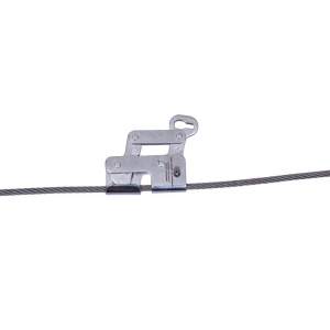 Vertical Fall Arrester Device Installed On A Tall Structure For Worker Safety