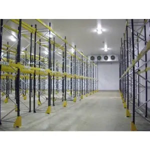 Cold Storage Insulated Panels Stacked In Warehouse