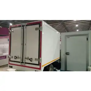 Portable Cold Storage Container Showing Insulated Panels And Refrigeration System