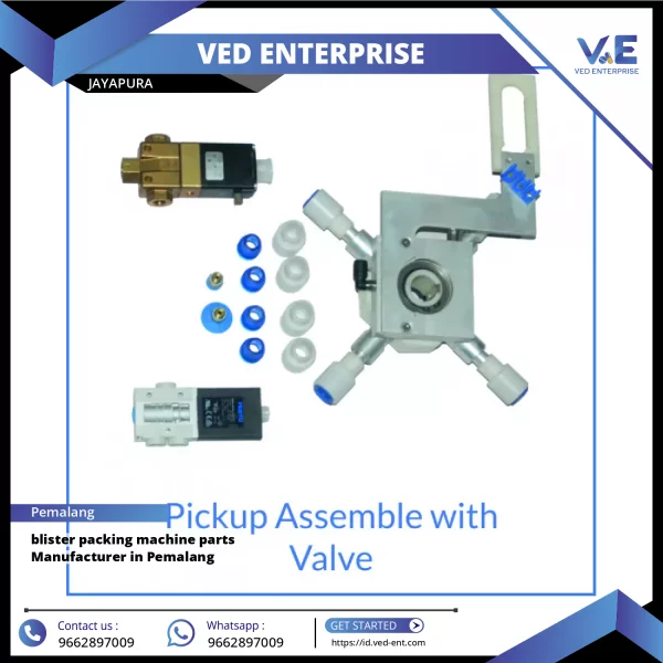 Blister Packing Machine Spare Parts Arranged Neatly On Workshop Table