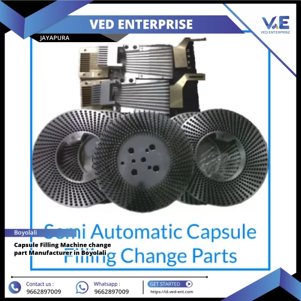Capsule Filling Machine Change Part Installed Inside Industrial Packaging Equipment