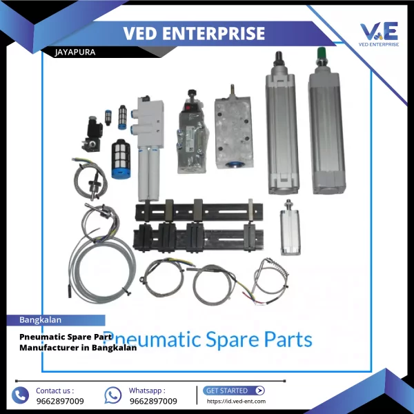 Close-up View Of Durable Pneumatic Spare Part Used In Industrial Packaging Machinery