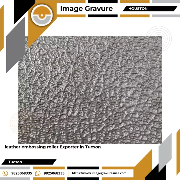 Leather Embossing Roller Showing Detailed Engraved Pattern