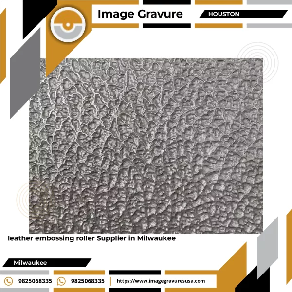 Leather Embossing Roller With Engraved Surface Texture