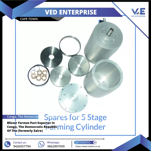 Blister Format Part Showing Precision-machined Metal Components Designed For Pharmaceutical Packaging Machines
