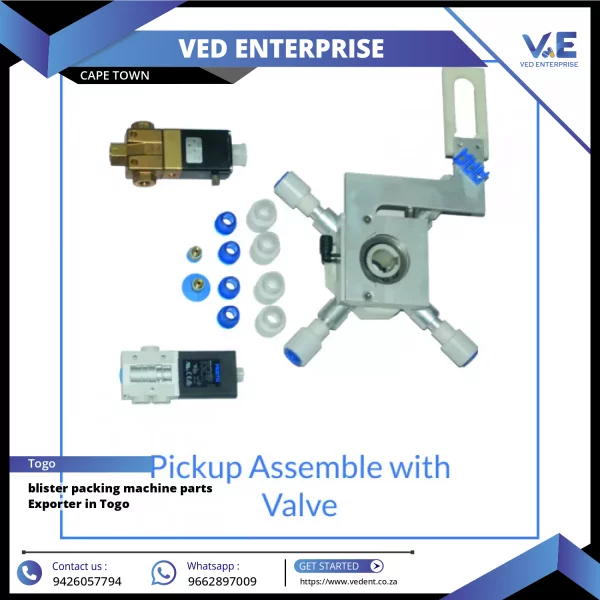 Close-up View Of Blister Packing Machine Parts Arranged For Export