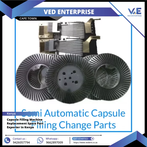 Capsule Filling Machine Replacement Spare Parts Arranged Neatly