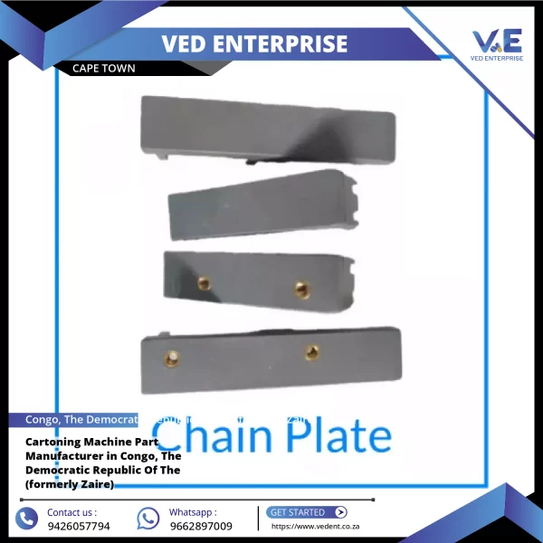 Close-up View Of Metal Cartoning Machine Part Showing Precision Machining Details