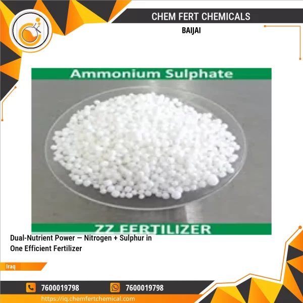 Dual-Nutrient Power — Nitrogen + Sulphur In One Efficient Fertilizer