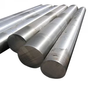 Close-up Of Steel Round Bars Stacked In Warehouse Showing Smooth Surface And Consistent Diameter