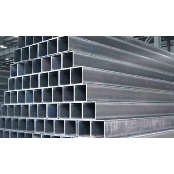 Square Steel Bar Stacked In Warehouse