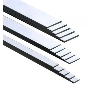 Stainless Steel Flat Bars Arranged In A Stack Showing Smooth Finish