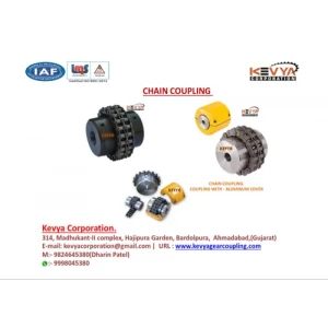 Close-up View Of A Heavy-duty Chain Coupling Used In Industrial Machinery
