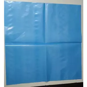 Blue VCI Poly Bags Stacked Ready For Industrial Shipment