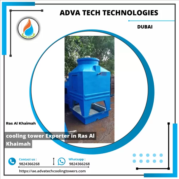 Industrial Cooling Tower Installed At A Manufacturing Plant