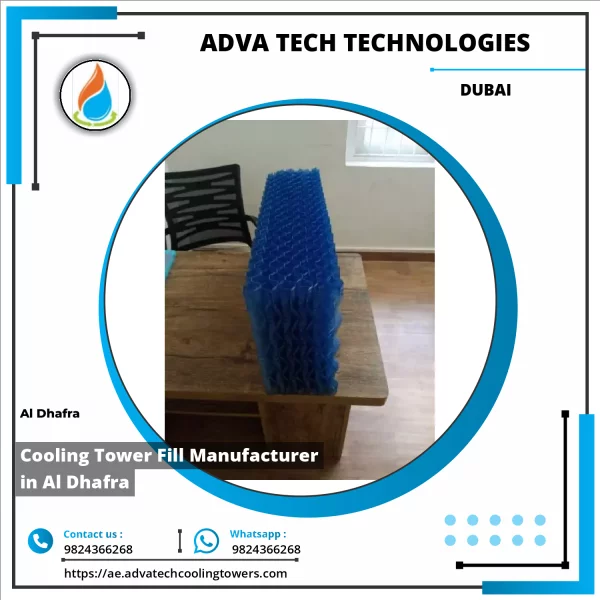 Cooling Tower Fill Panel Made From Durable PVC Material Installed Inside A Cooling Tower