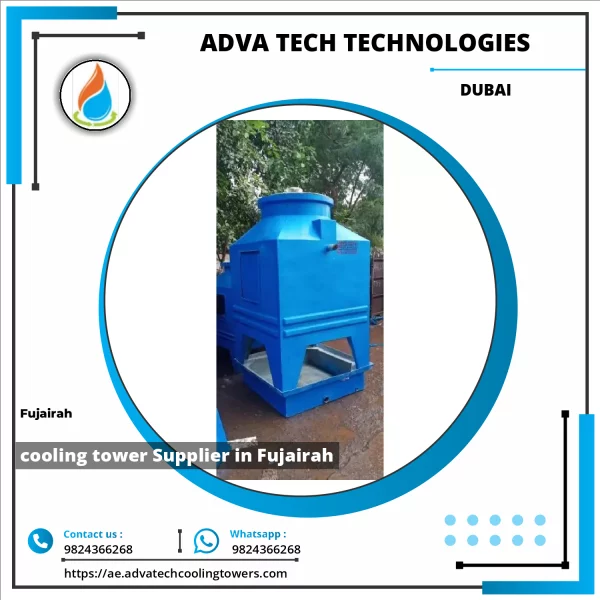 Industrial Cooling Tower System Operating In An Industrial Plant