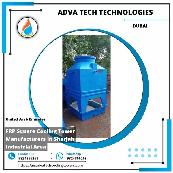 FRP Square Cooling Tower Manufacturers In Sharjah Industrial Area