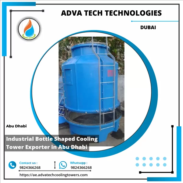 Industrial Bottle Shaped Cooling Tower Installed In Abu Dhabi