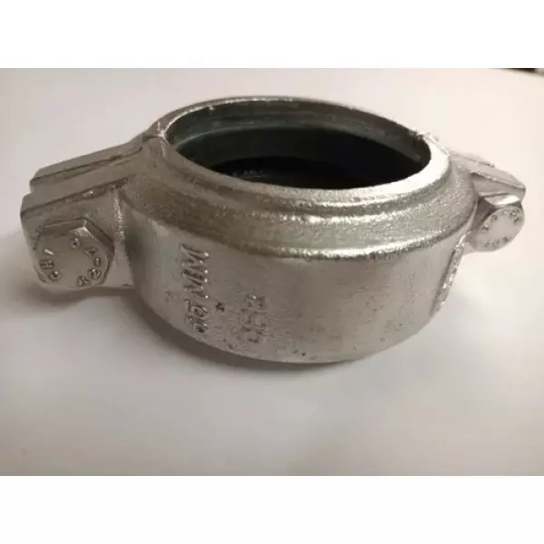 Silver Stainless Steel Grooved Coupling Used In Industrial Piping